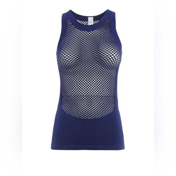 Adidas x Stella McCartney Blue Mesh Performance Activewear Tank Top XS - Picture 1 of 14